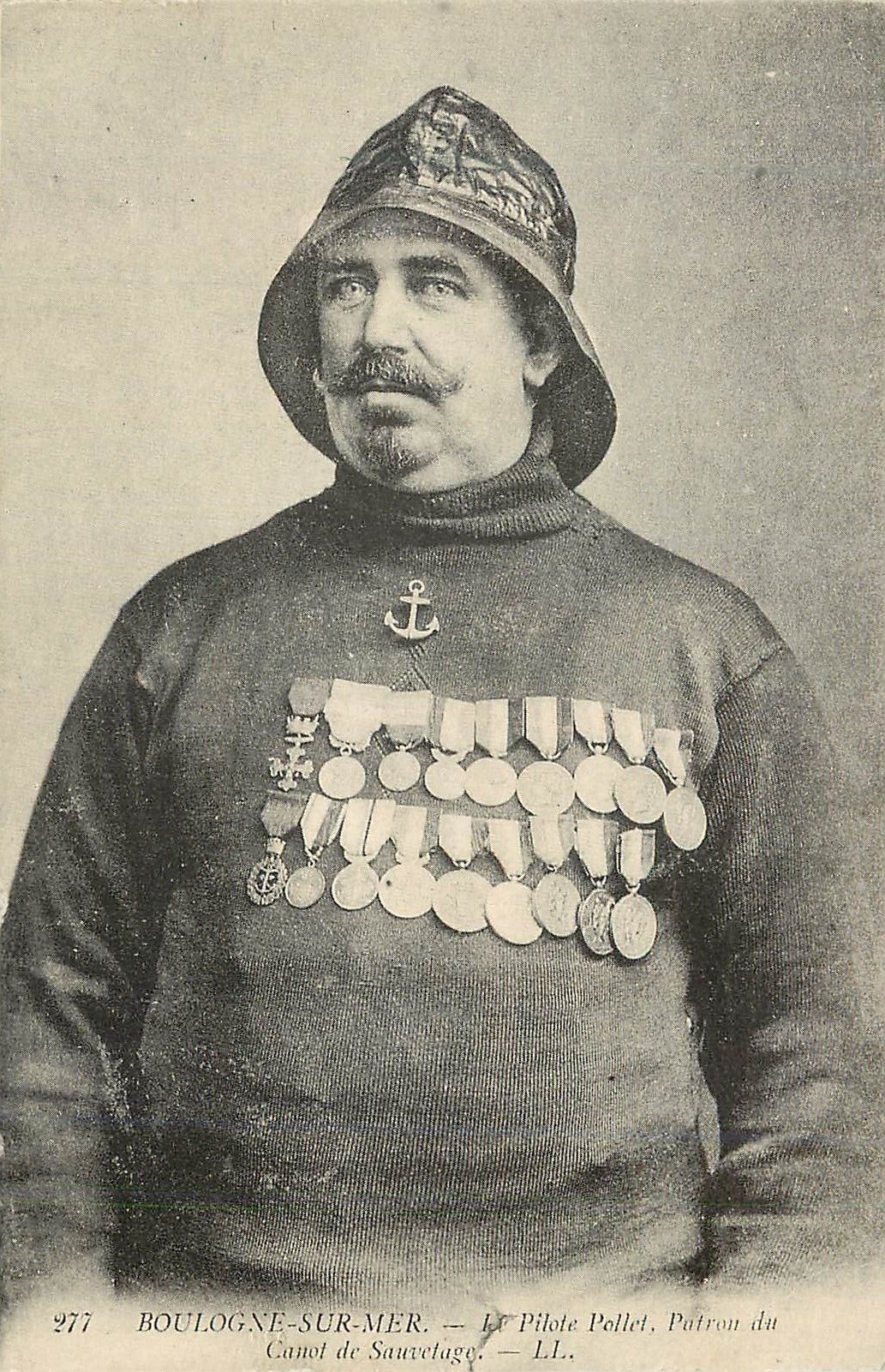 Boulogne-sur-Mer — Le Pilote Pollet, Patron du Canot de Sauvetage — LL. n°277