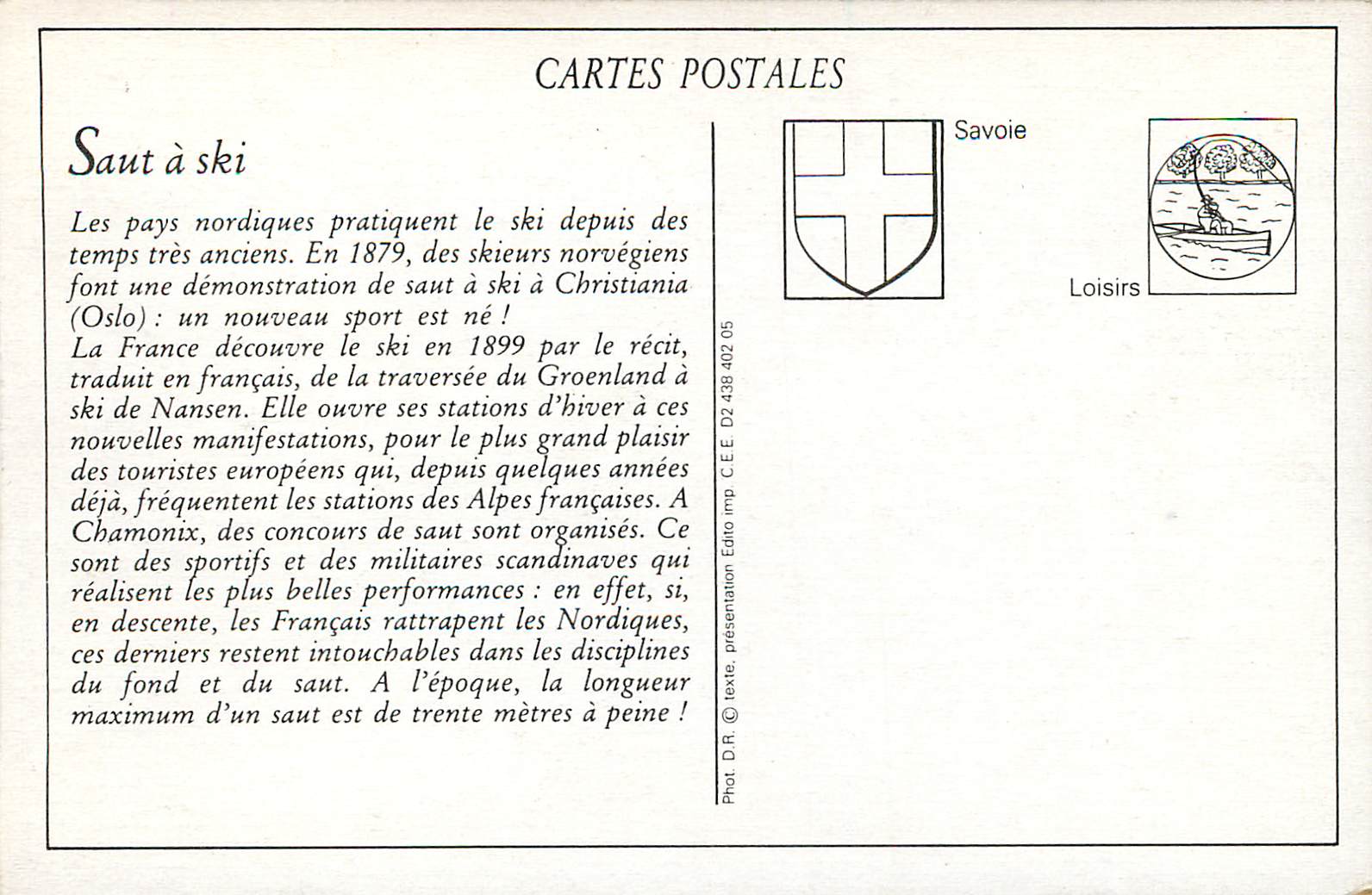 REPRO Course de Skis le Saut Savoie Loisirs  — Rückseite