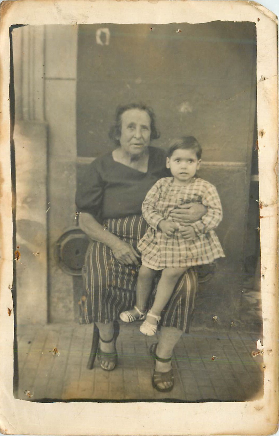CARTE PHOTO Femme Enfant