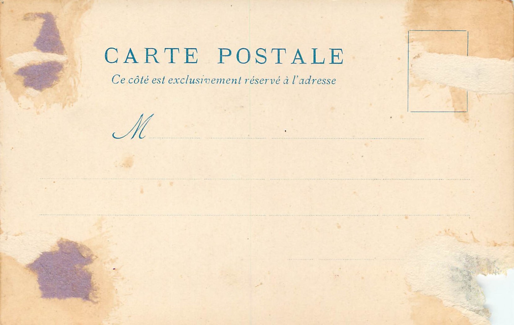 L'officier de Garde — Exposition Universelle de 1900 — Le Vieux Paris — Verso