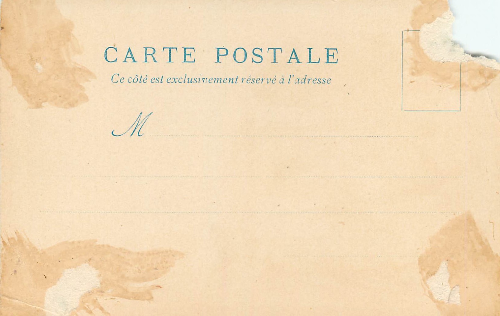 Exposition Universelle de 1900 — Le Vieux Paris — Laurent — Rückseite