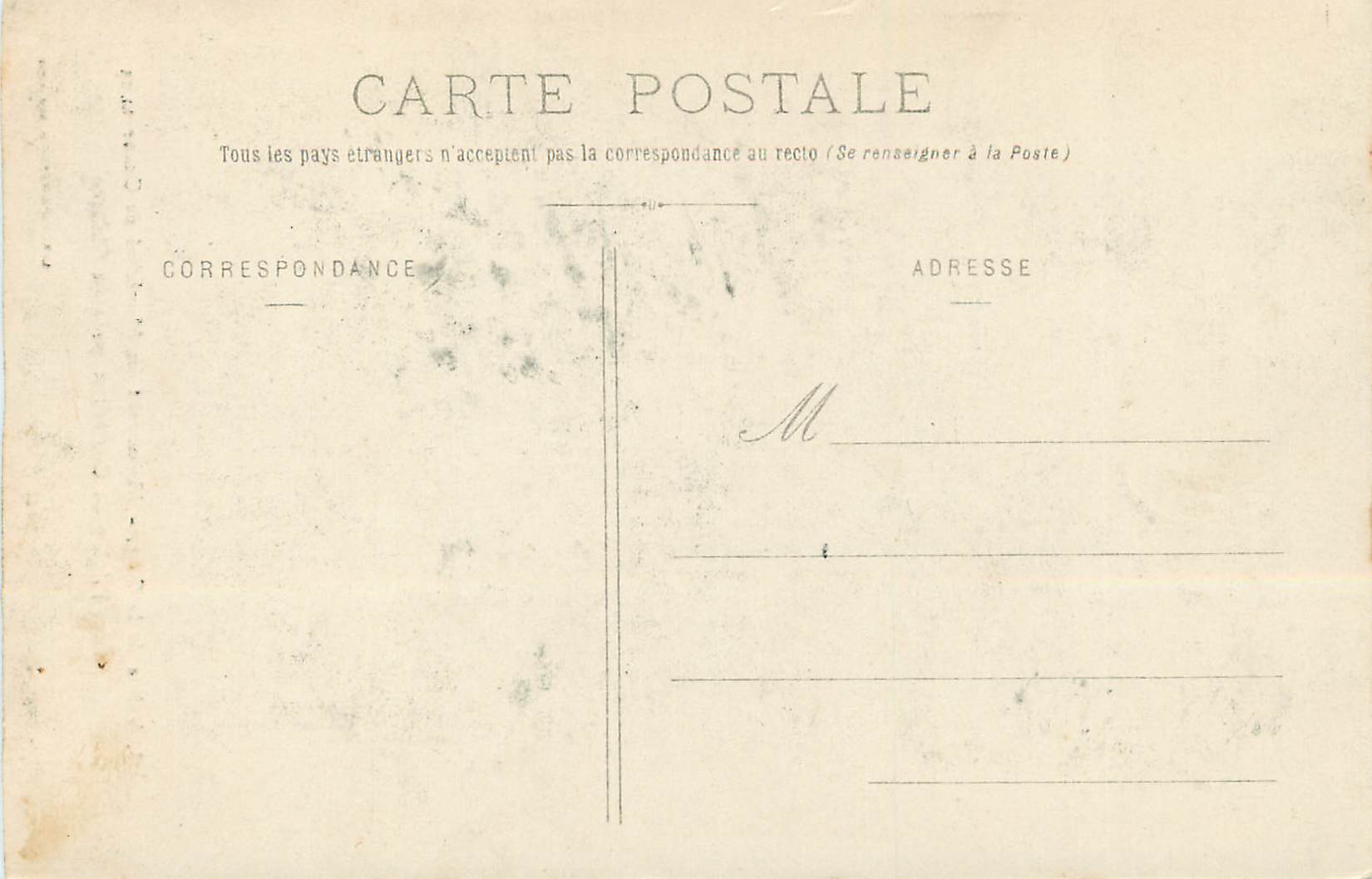 CPA Vallee de la Cure Monument du Marechal de Chastellux dans l'Eglise de Chastellux pres du Chateau — Rückseite