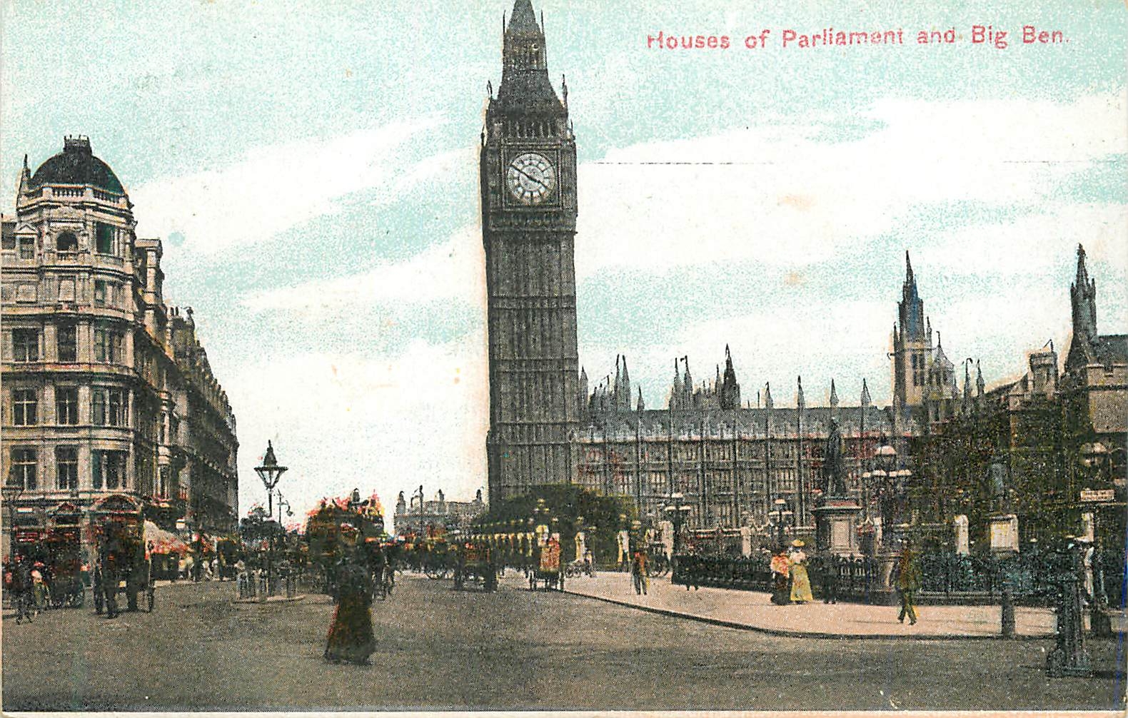 Houses of Parliament and Big Ben — vue de Londres — éditeur non visible