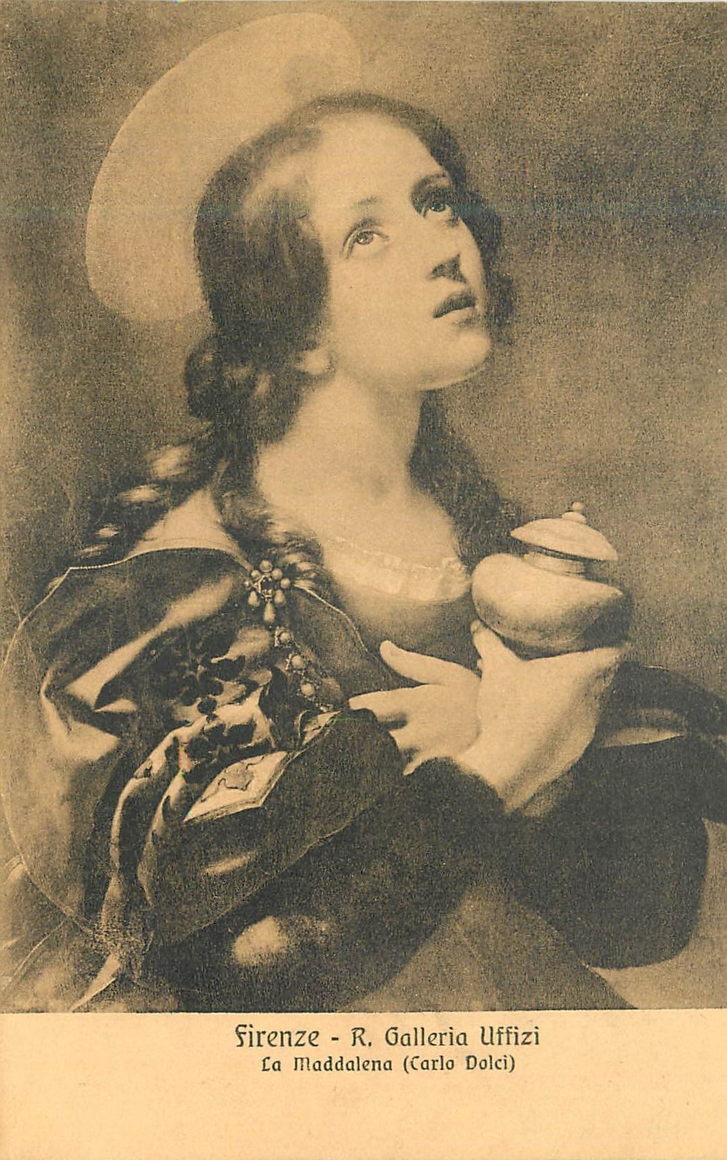CPA Firenze R Galleria Uffizi la Maddalena (Carlo Dolci)