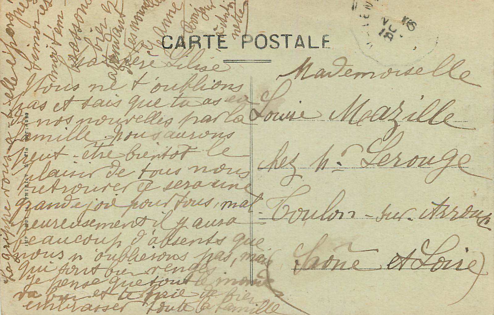 REPRO Tours (I et L) le Musee et le Square Descartes — Verso