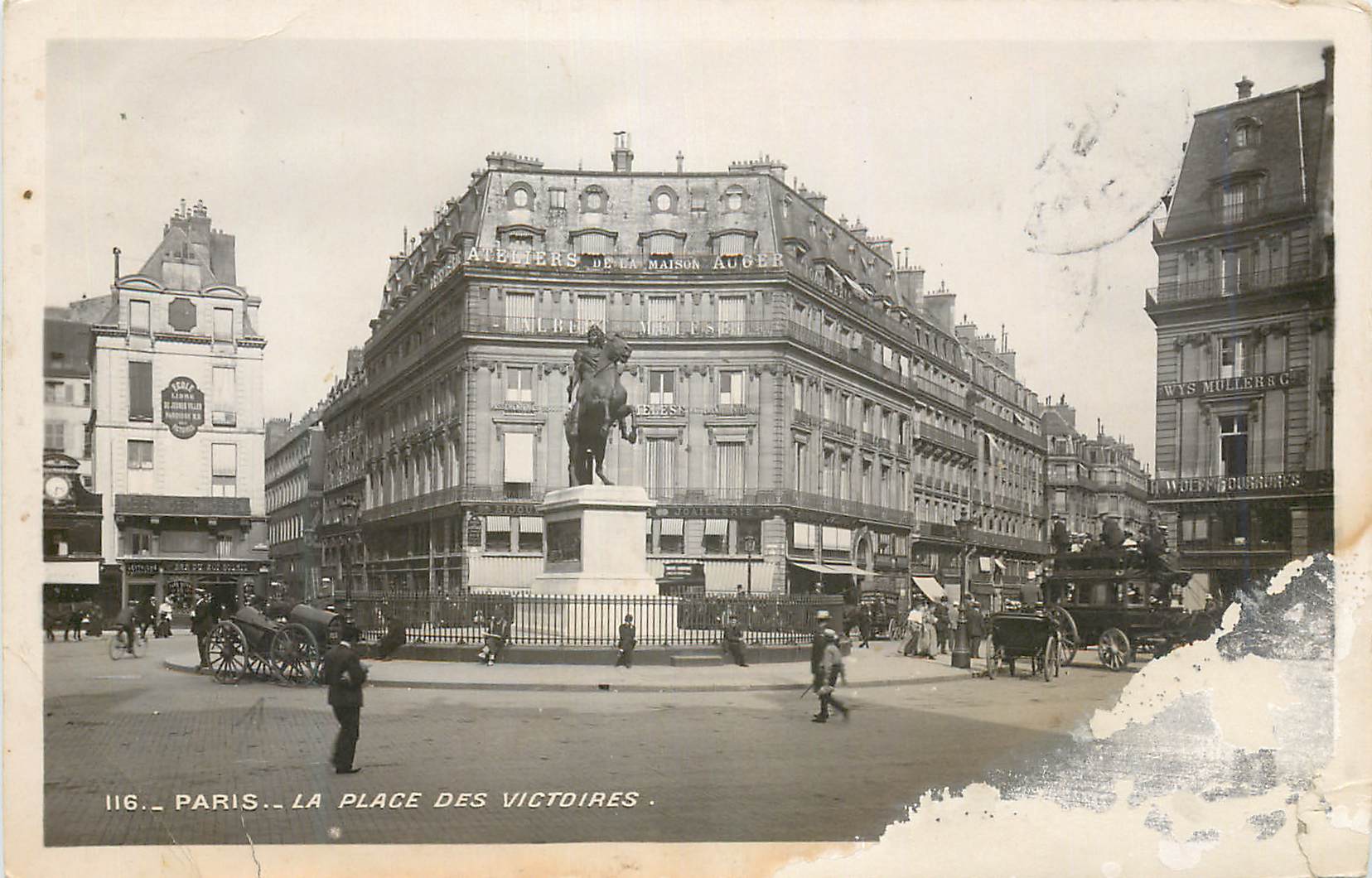 CPA Paris la Place des Victoires