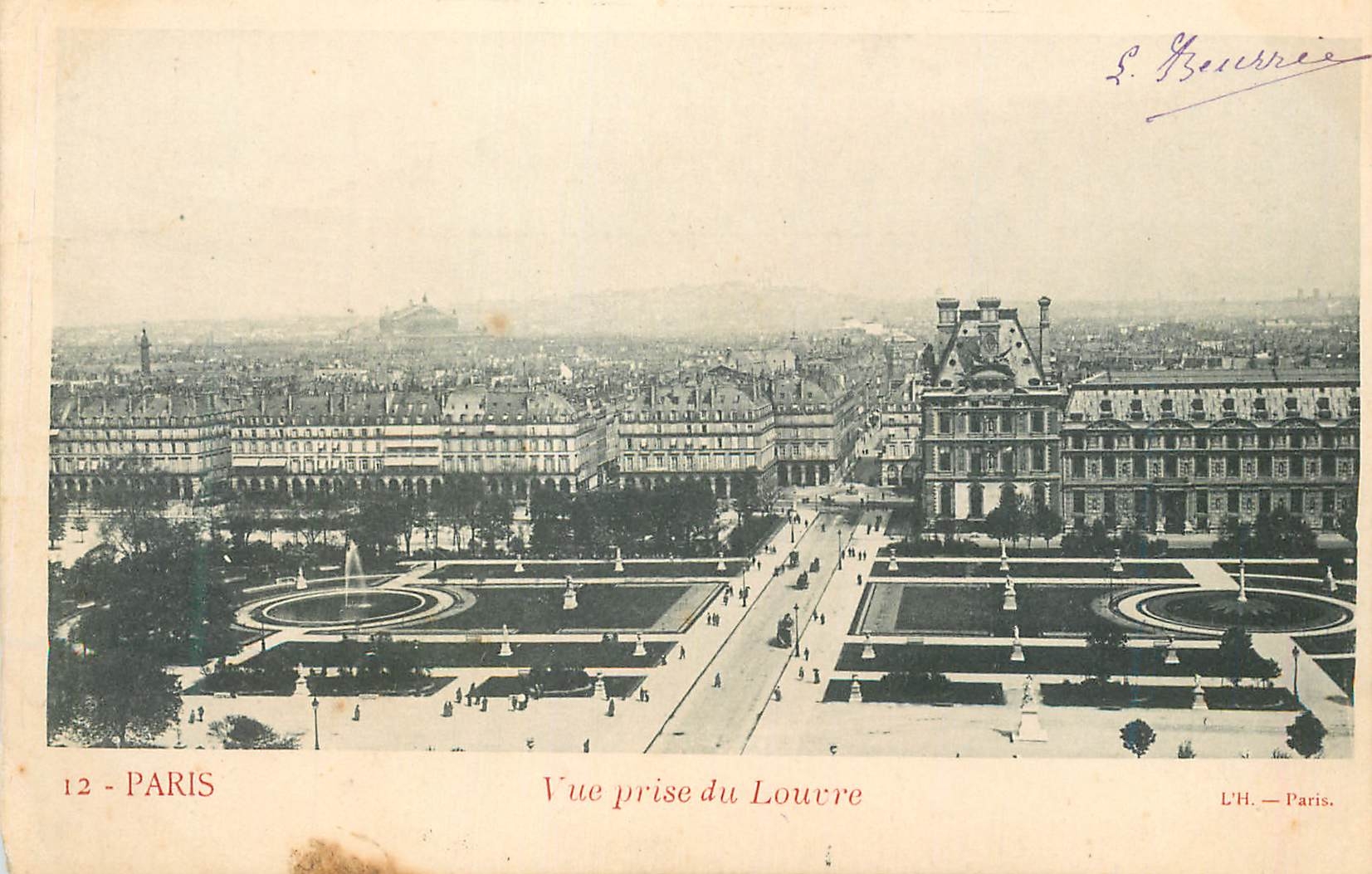 CPA Paris vue prise du Louvre