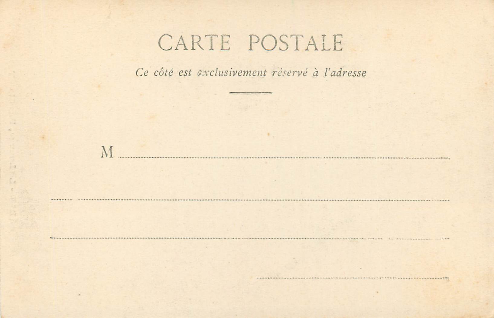 CPA Paris le Louvre Pavillon Turgot — Rückseite