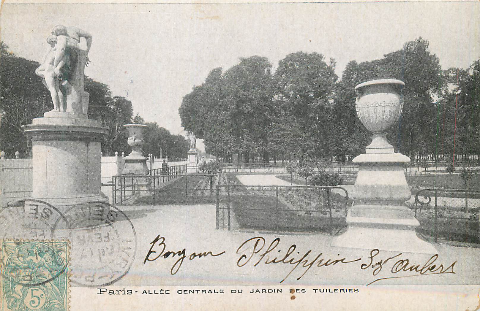 CPA Paris Allee Centrale du Jardin des Tuileries