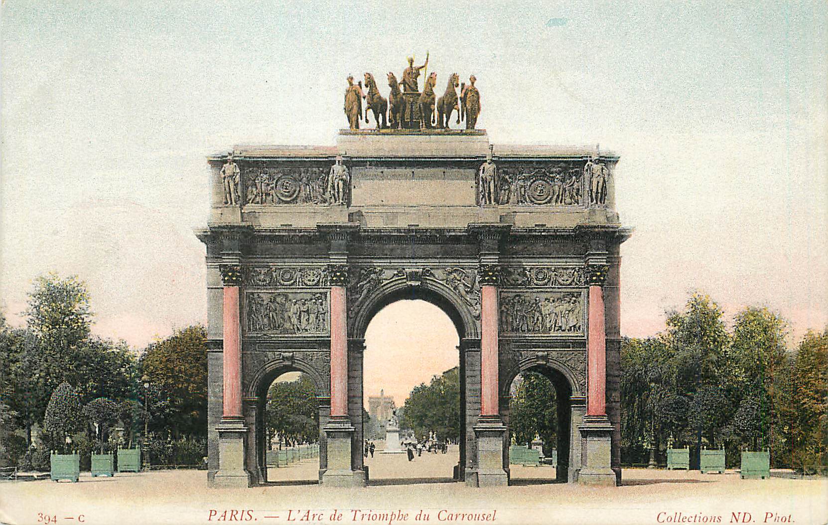 CPA Paris l'Arc de Triomphe du Carrousel