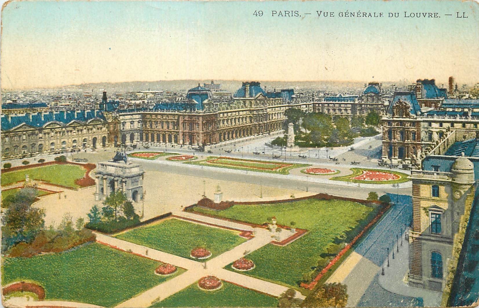CPA Paris vue Generale du Louvre