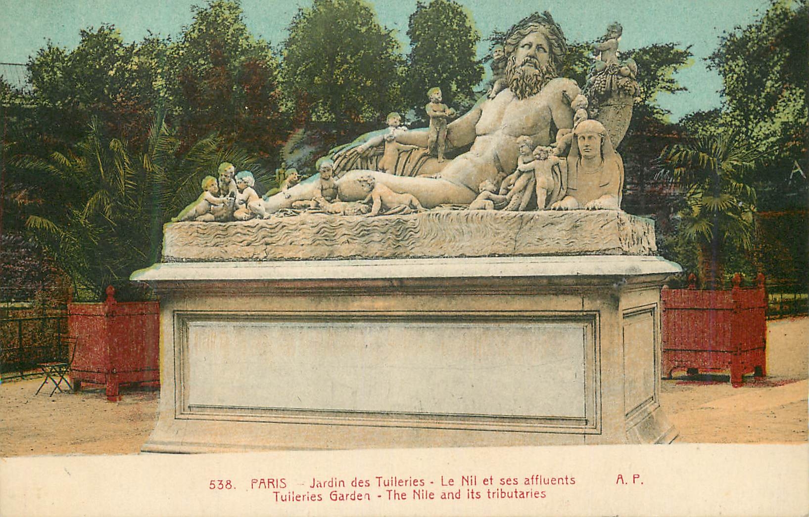 CPA Paris Jardin des Tuileries le Nil et ses Affluents