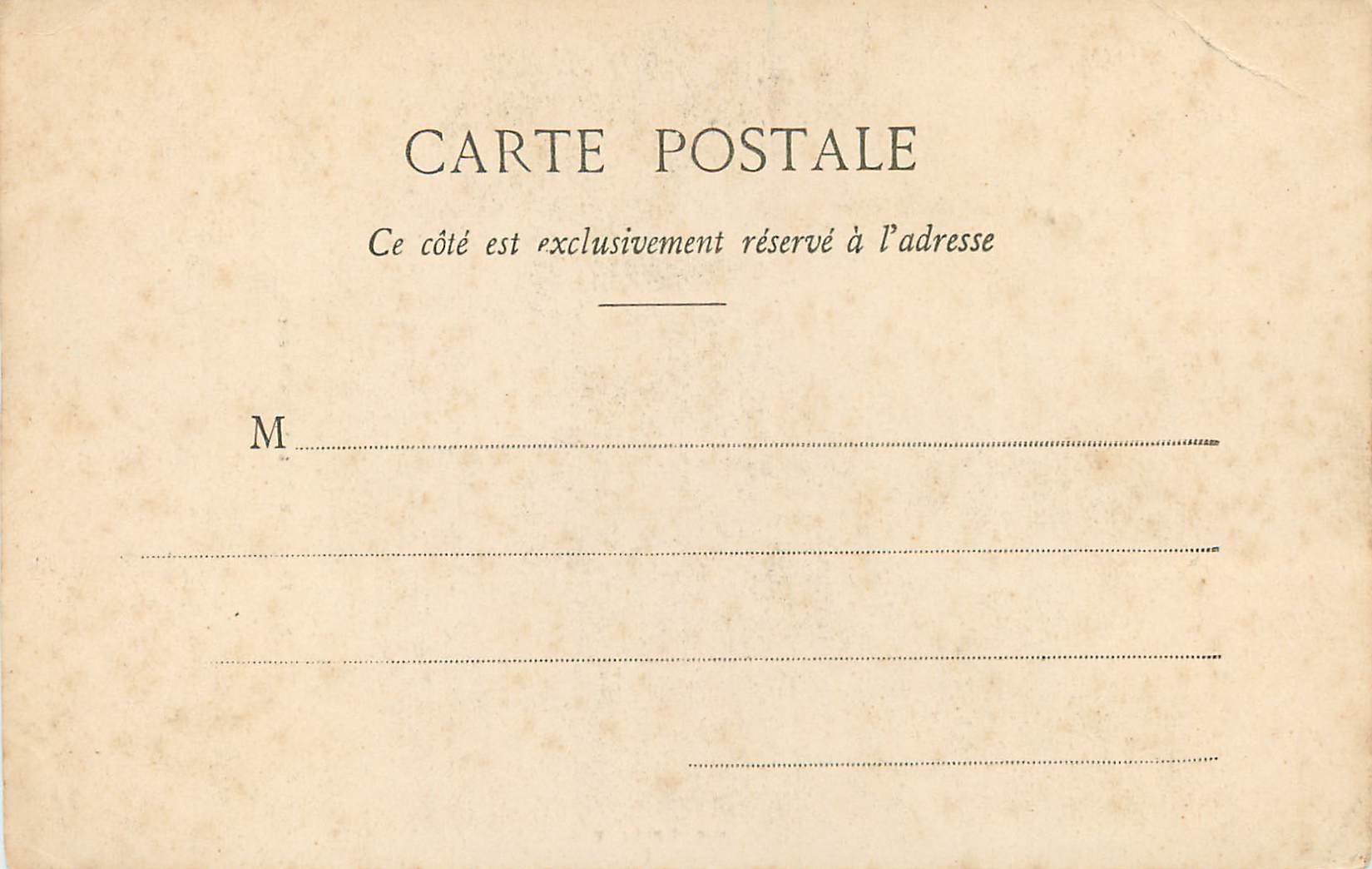 CPA Paris le Palais de Justice — Rückseite