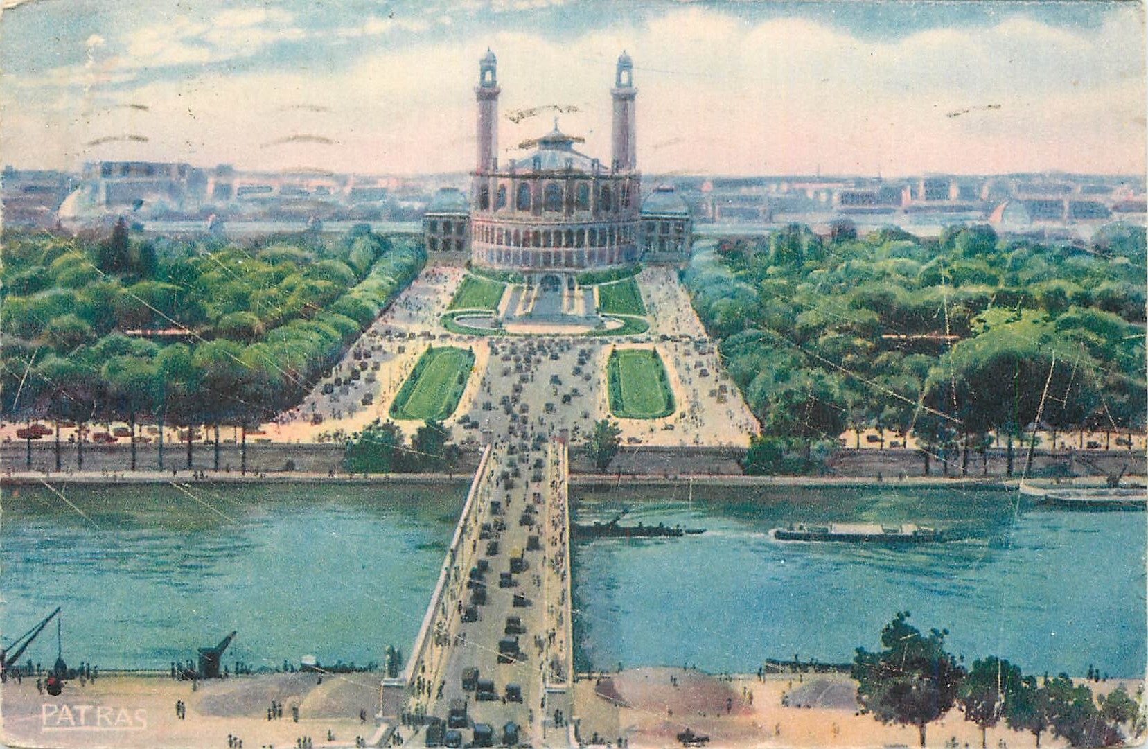 CPA les Jolis Coins de Paris le Pont d'Iena et le Trocadero