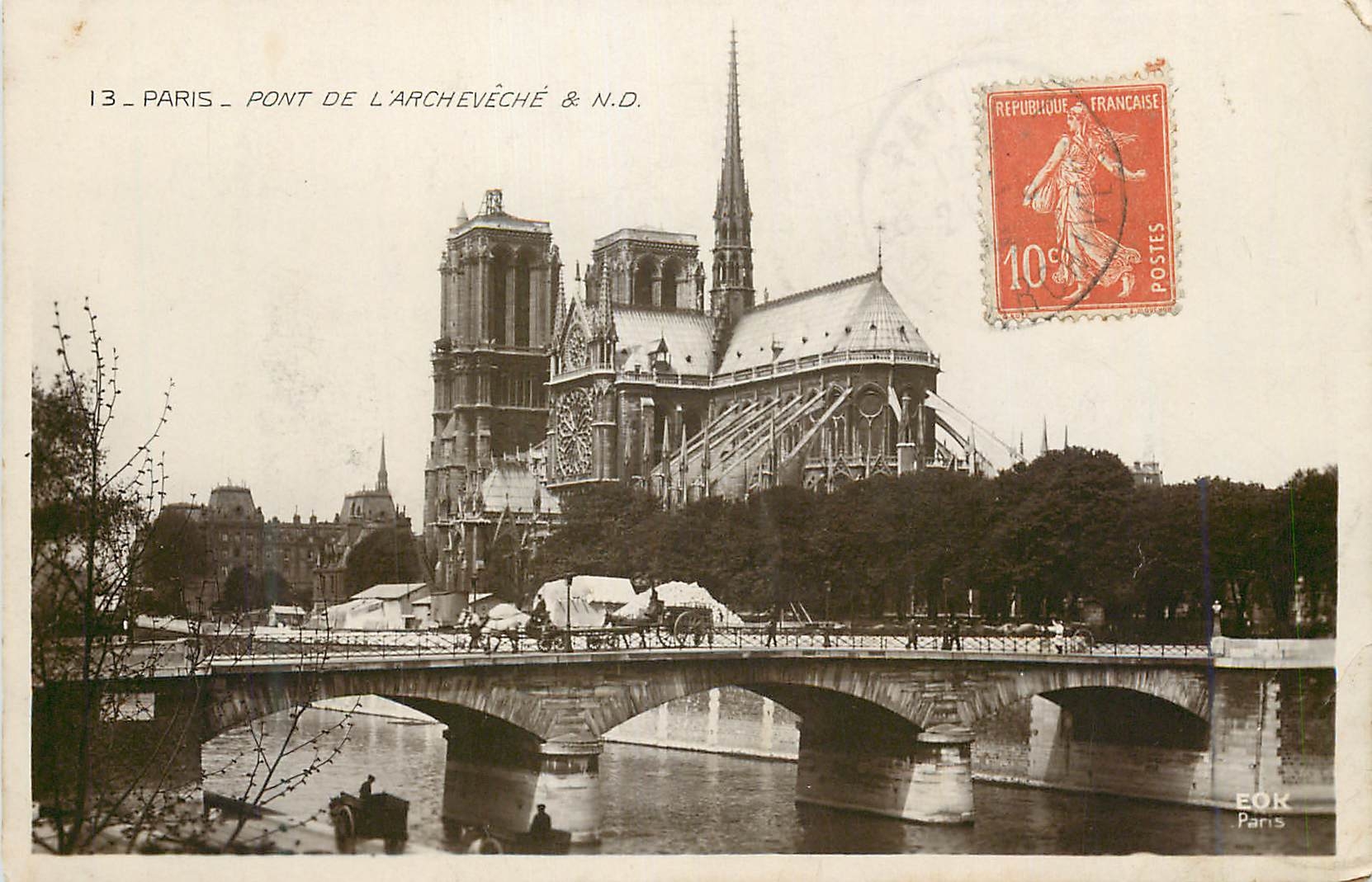 CPA Paris Pont de l'Archeveque