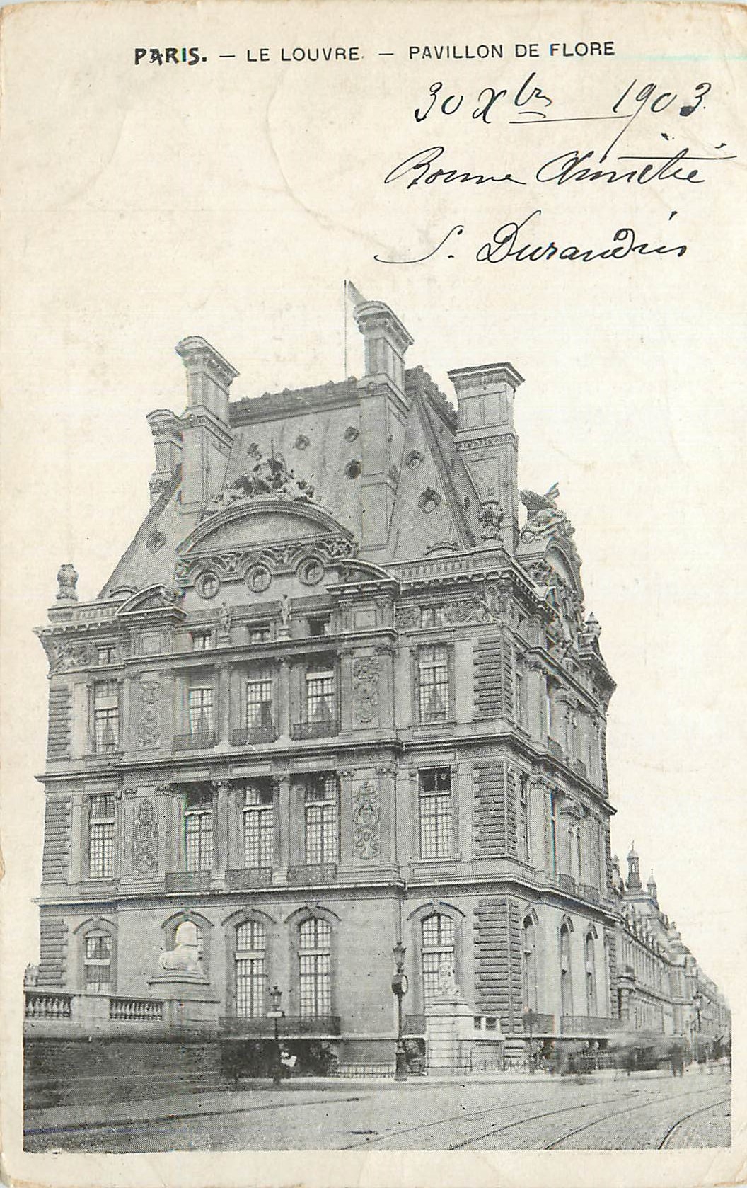 CPA Paris le Louvre Pavillon de Flore