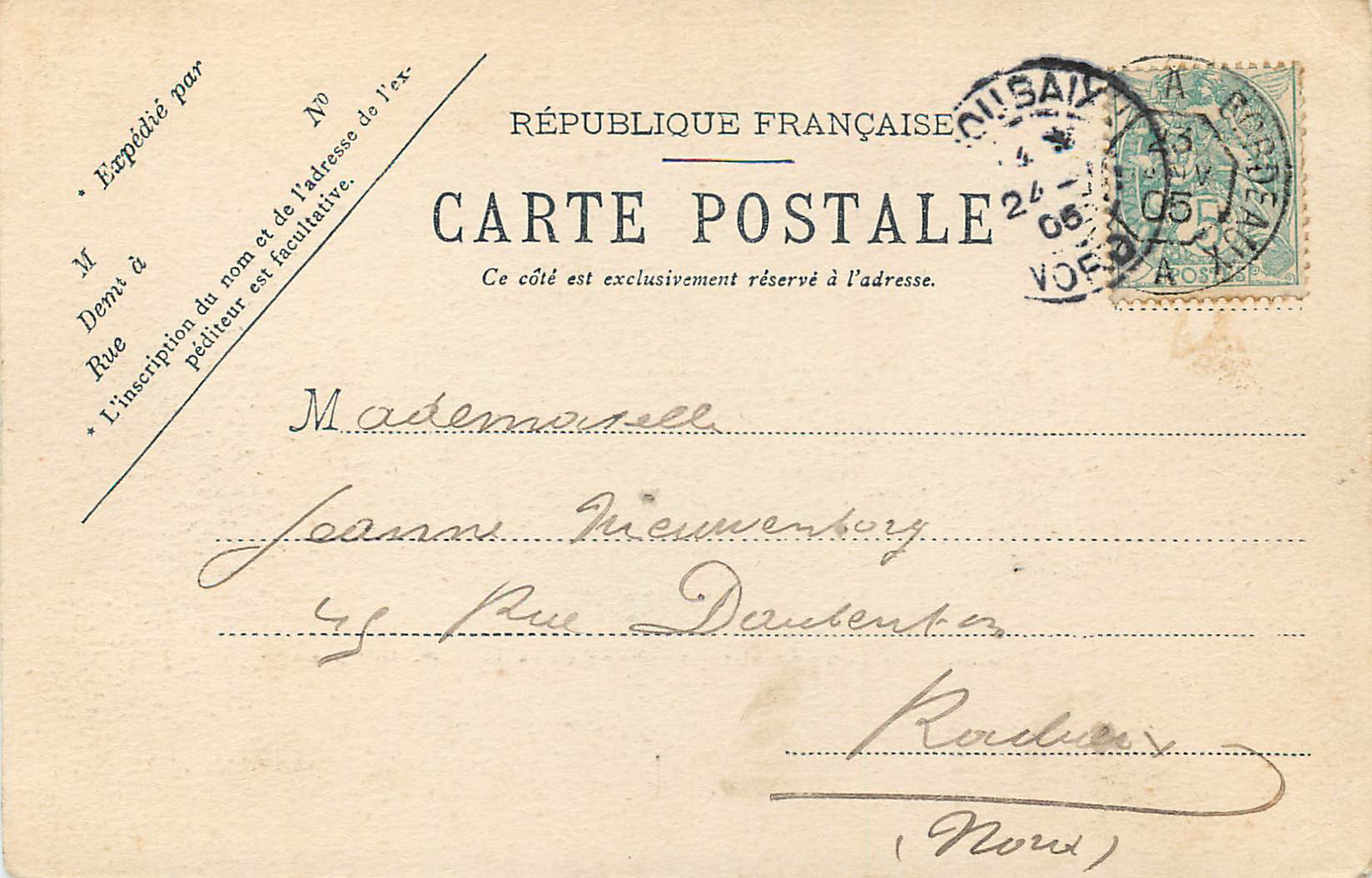 CPA Toulouse Pont St Michel les deux bras de la Garonne — Rückseite