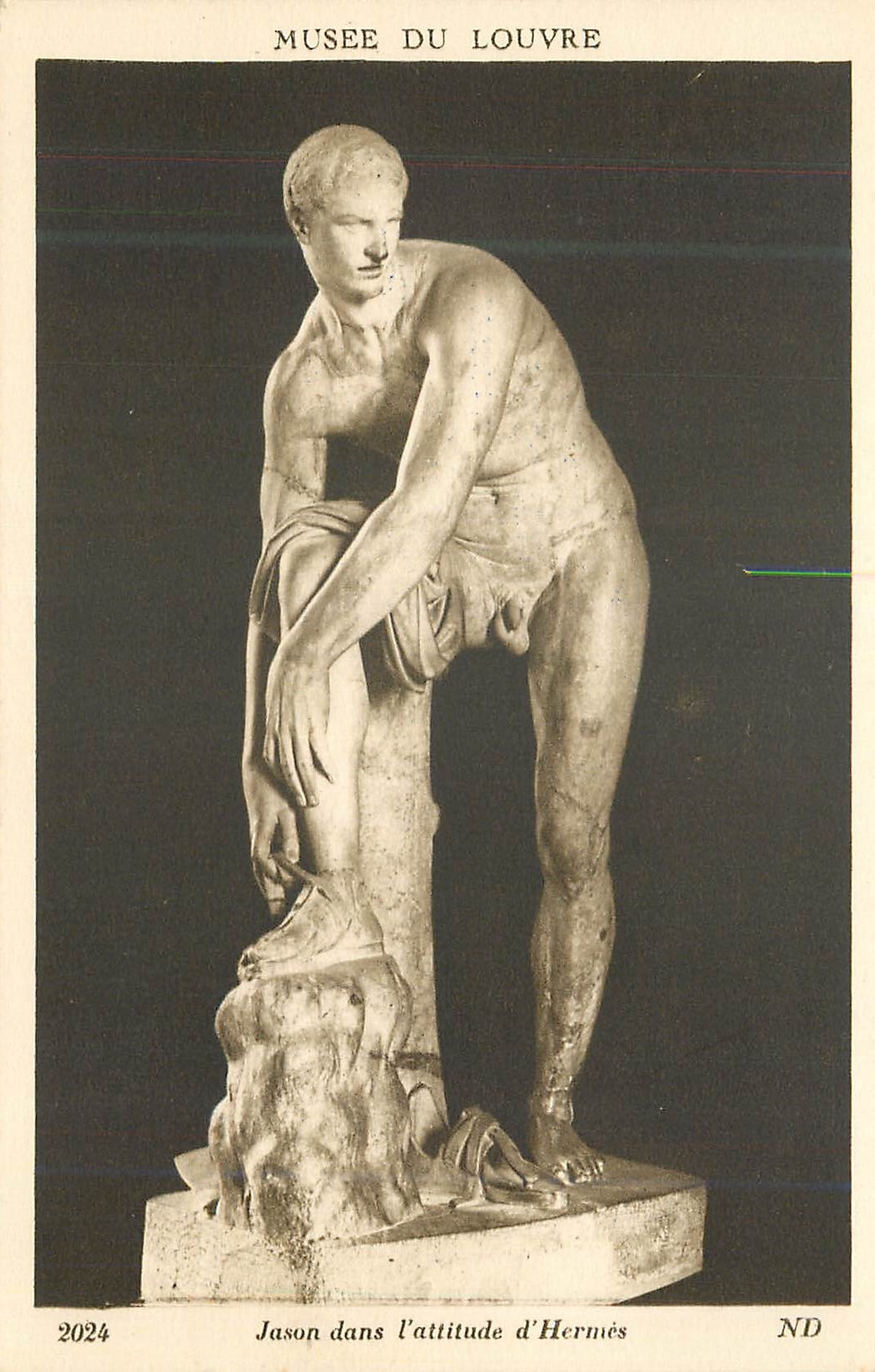 CPA Musee du Louvre Jason dans l' attitude d'Hermes