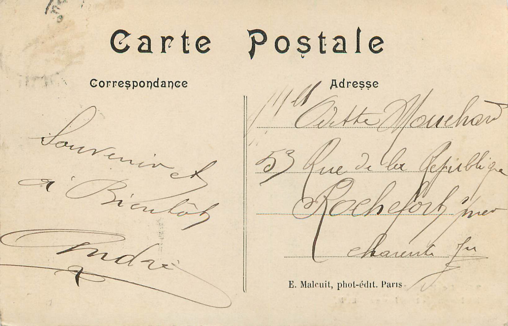 CPA le Bois de Vincennes Ruisseau et Pelouse — Rückseite