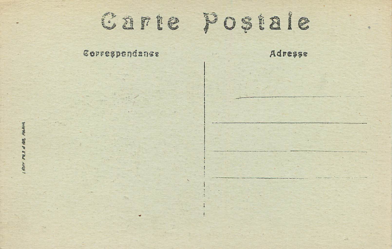 CPA Rambouillet le Chateau pris des Canaux — Back
