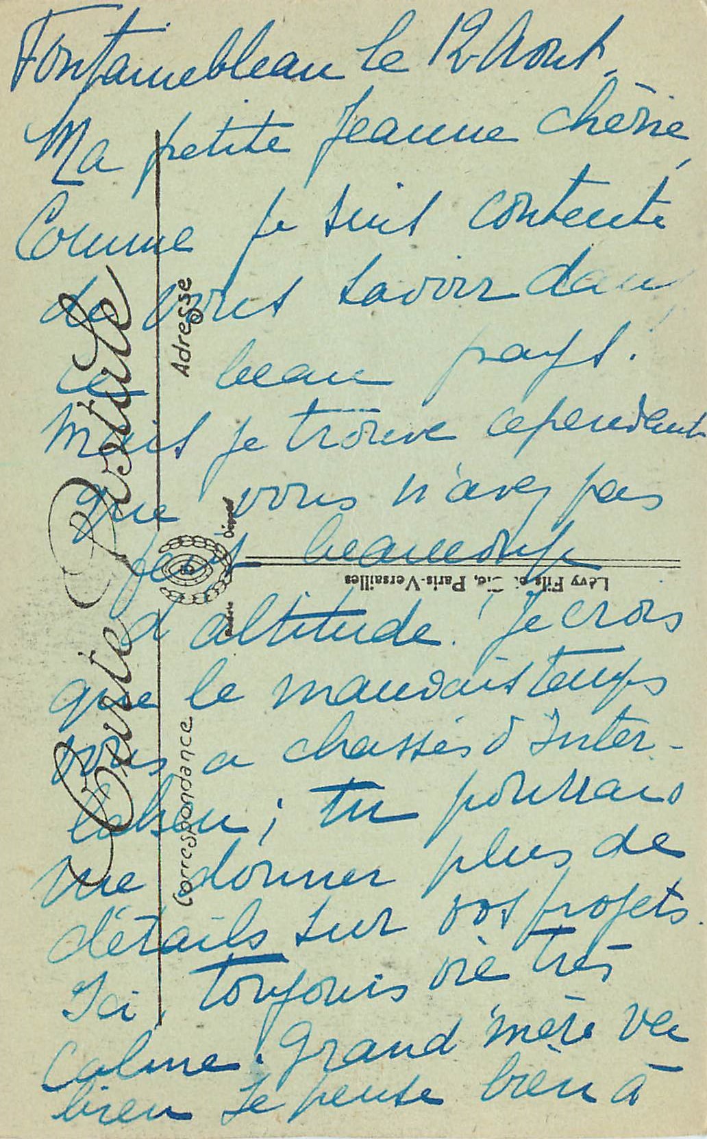 CPA Mont Aigu le Sycophante — Back
