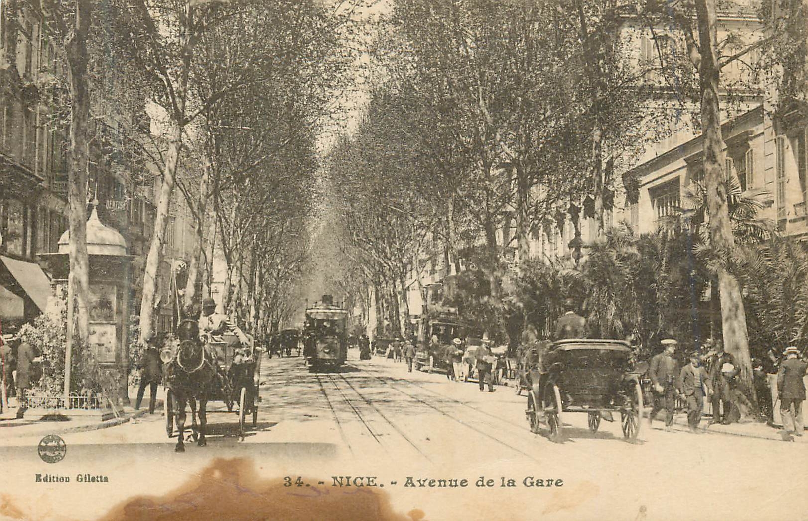 CPA Nice Avenue de la Gare
