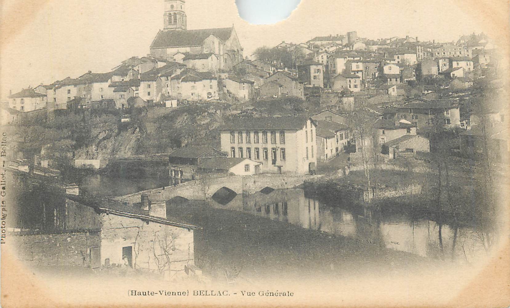 CPA Haute Vienne Bellac Vue Generale