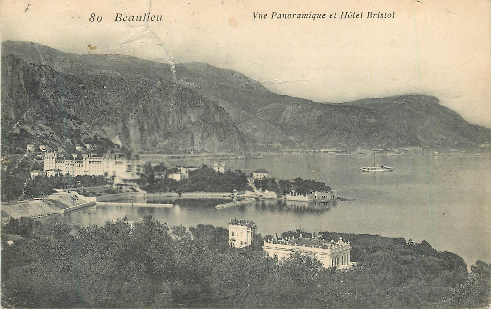CPA Beaulieu vue Panoramique et Hotel Bristol