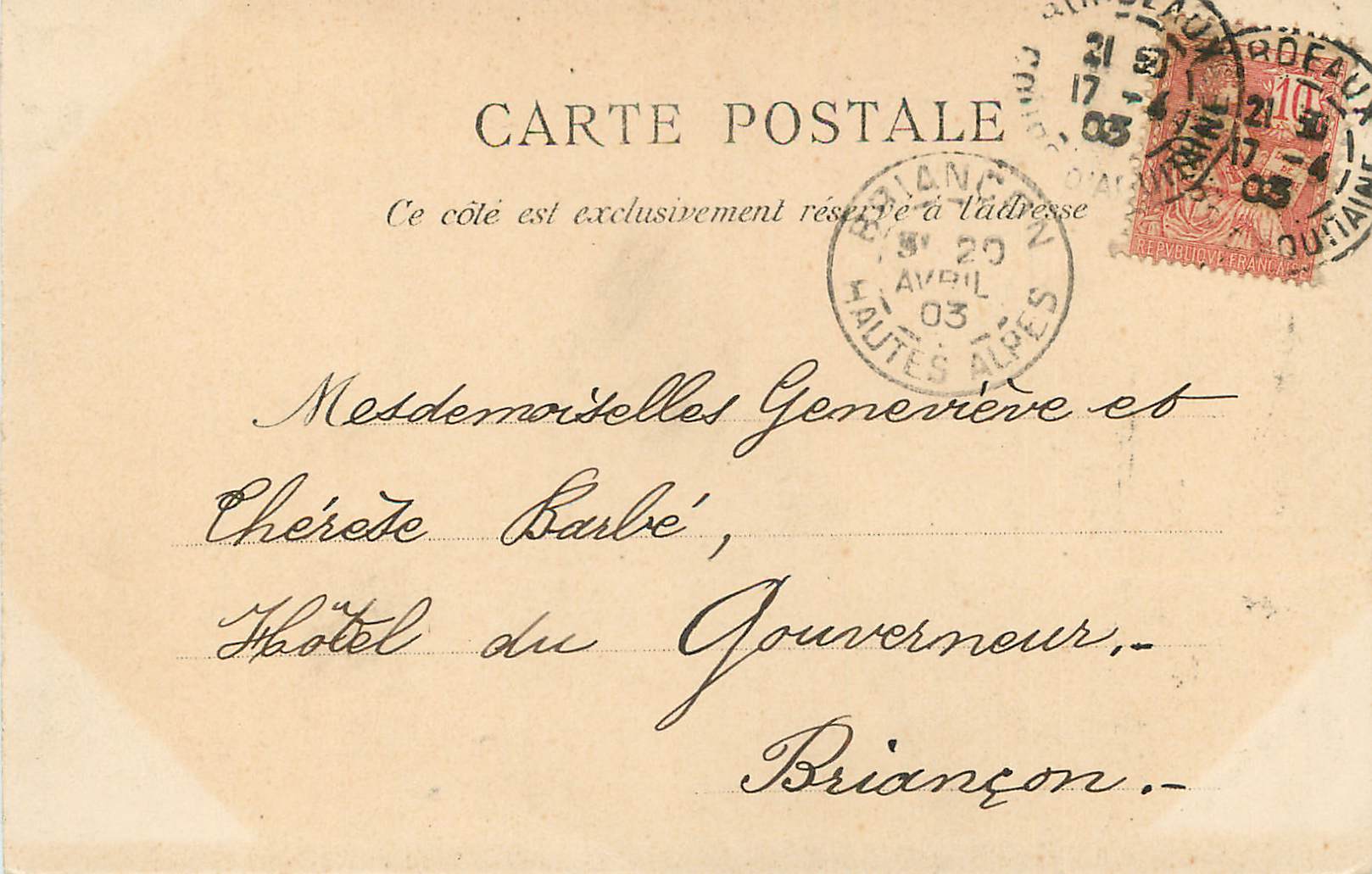 CPA Bordeaux les Colonnes Rostrales Vue prise des Quais — Rückseite