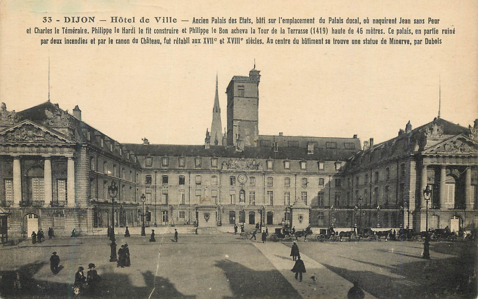 CPA Dijon Hotel de Ville Anciens Palais des Etats