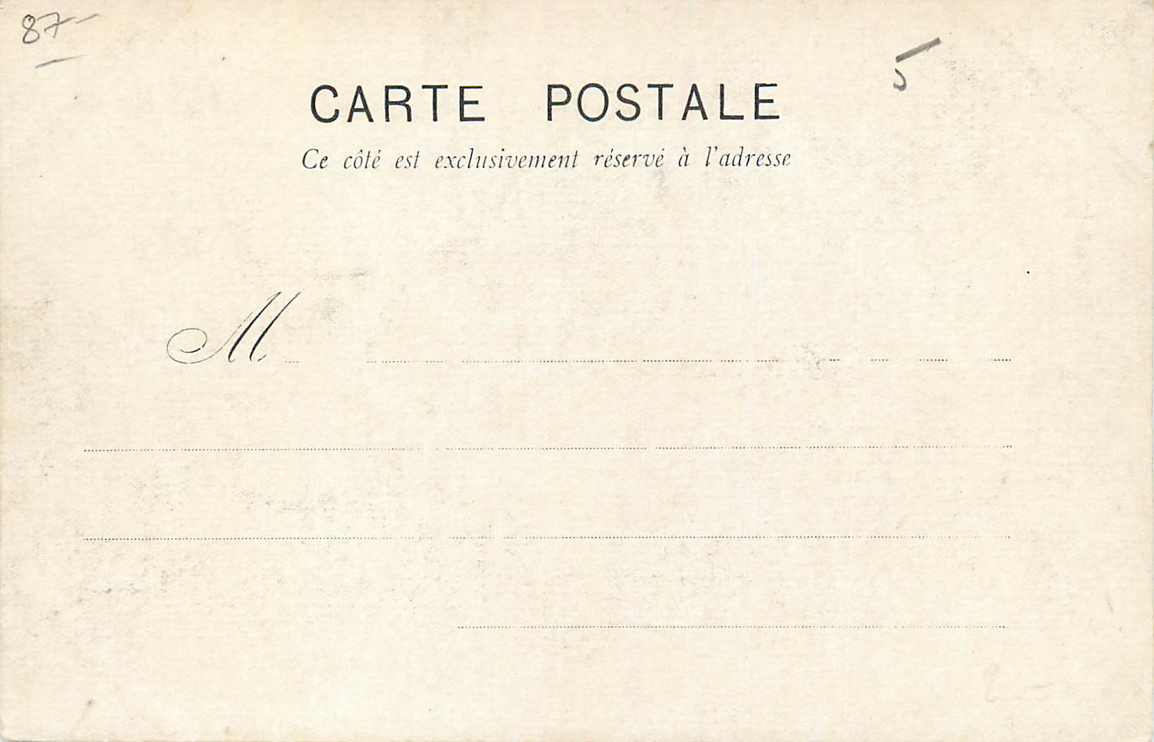 CPA Limoges Cathedrale St Etienne — Rückseite