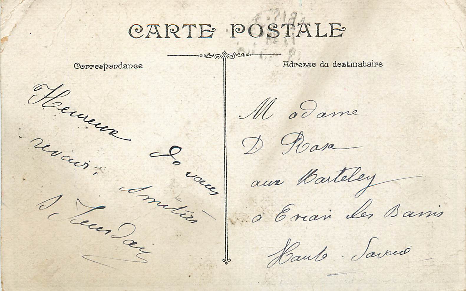 CPA Orleans Square Gambetta Eglise Saint Paterne — Verso