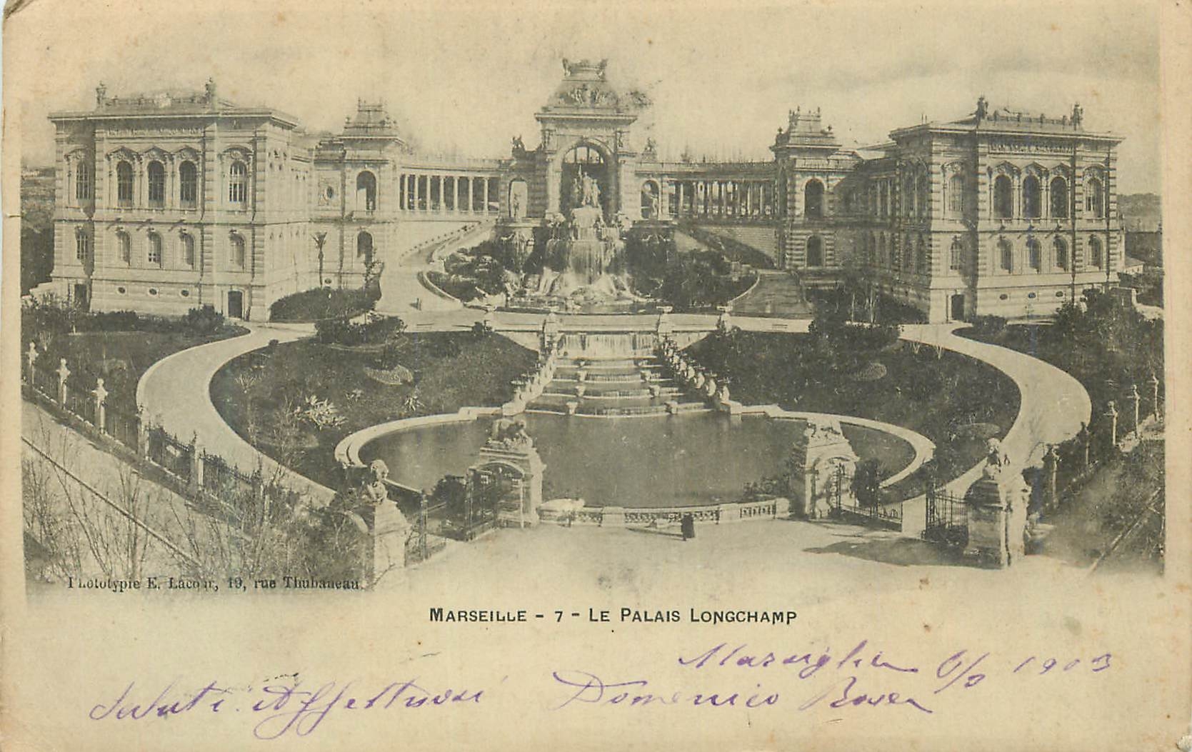 CPA Marseille le Palais Longchamp