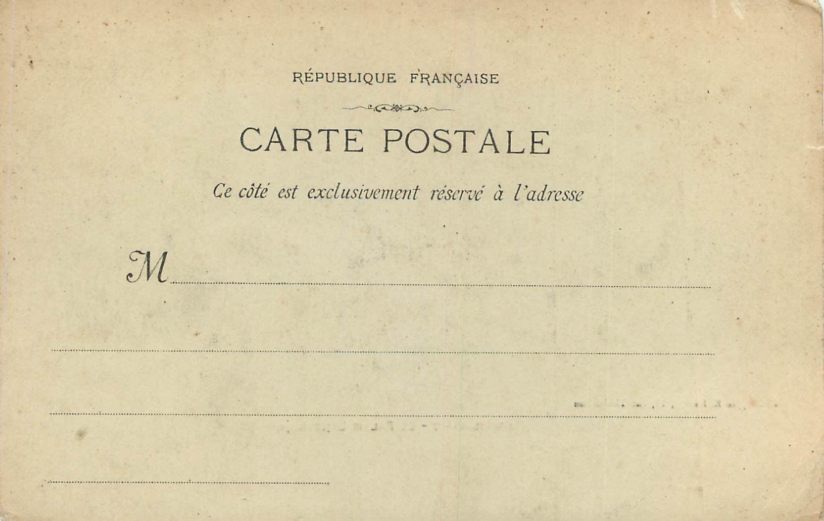 CPA Marseille le Palais Longchamp — Rückseite