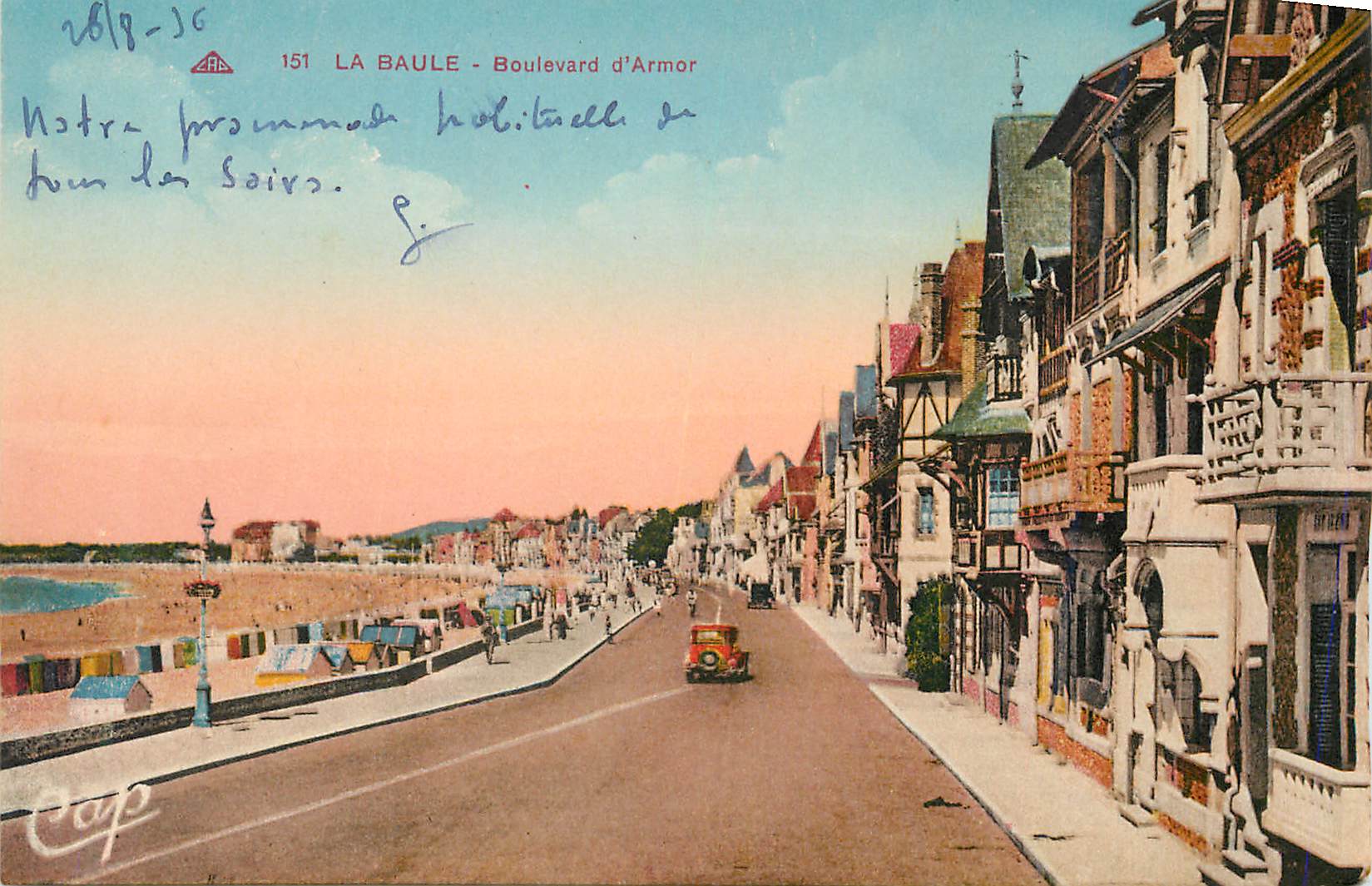 CPA la Baule Boulevard d'Armor