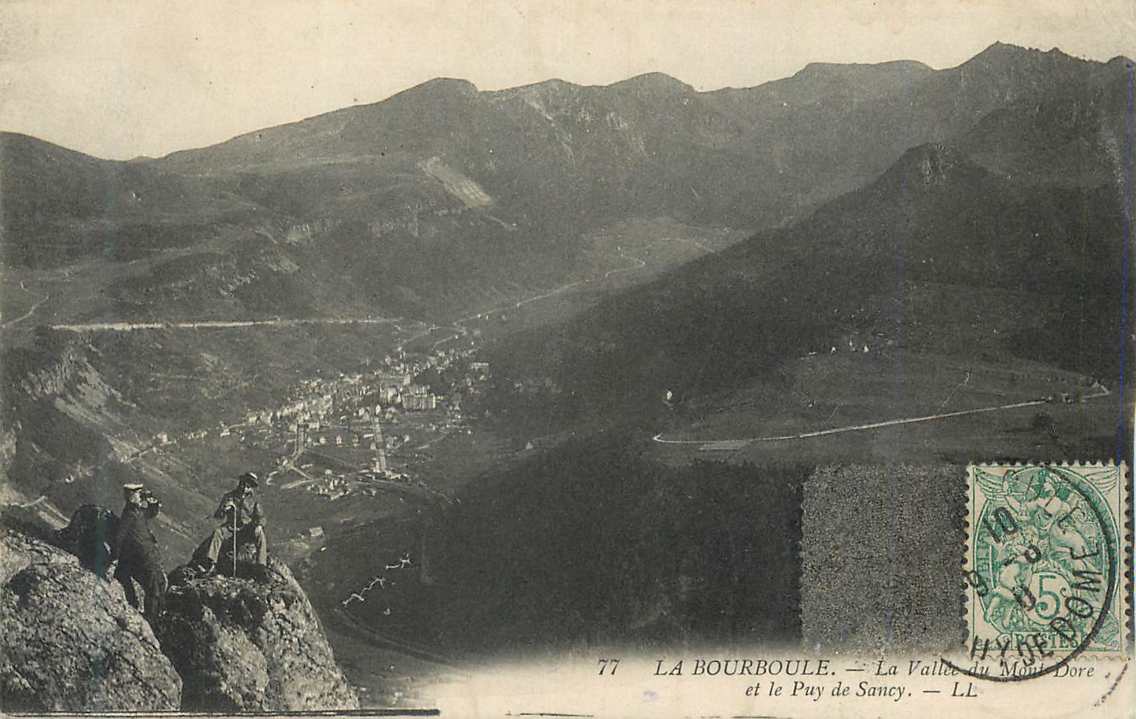 CPA la Bourboule la Vallee du Mont Dore et le Puy de Sancy