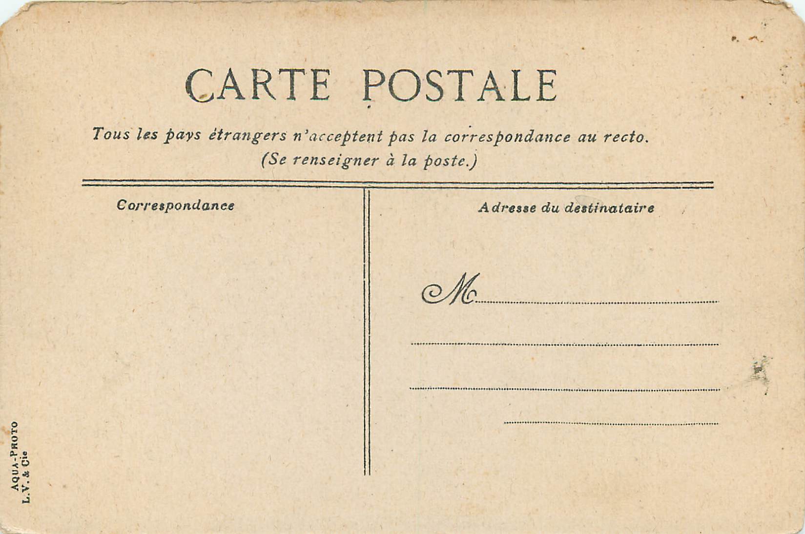 CPA Versailles Parc du Petit Trianon La Ferme — Rückseite