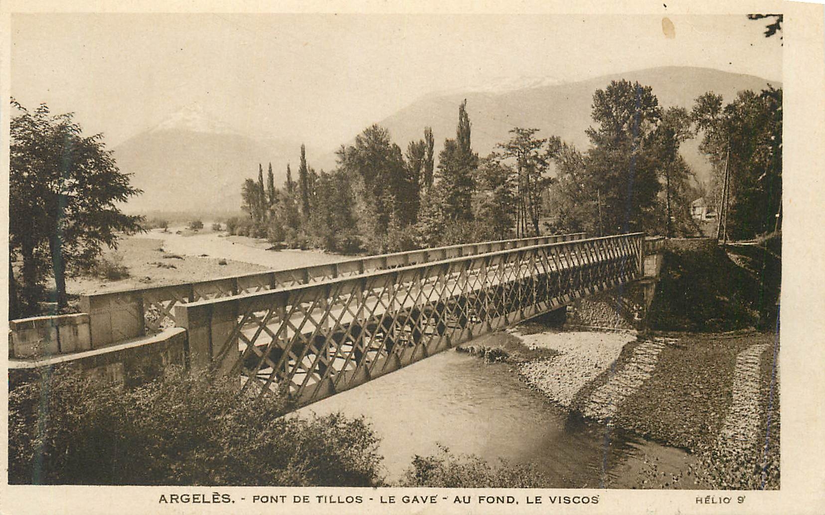 CPA Argeles Pont Tillos Le Gave au Fond le Viscos