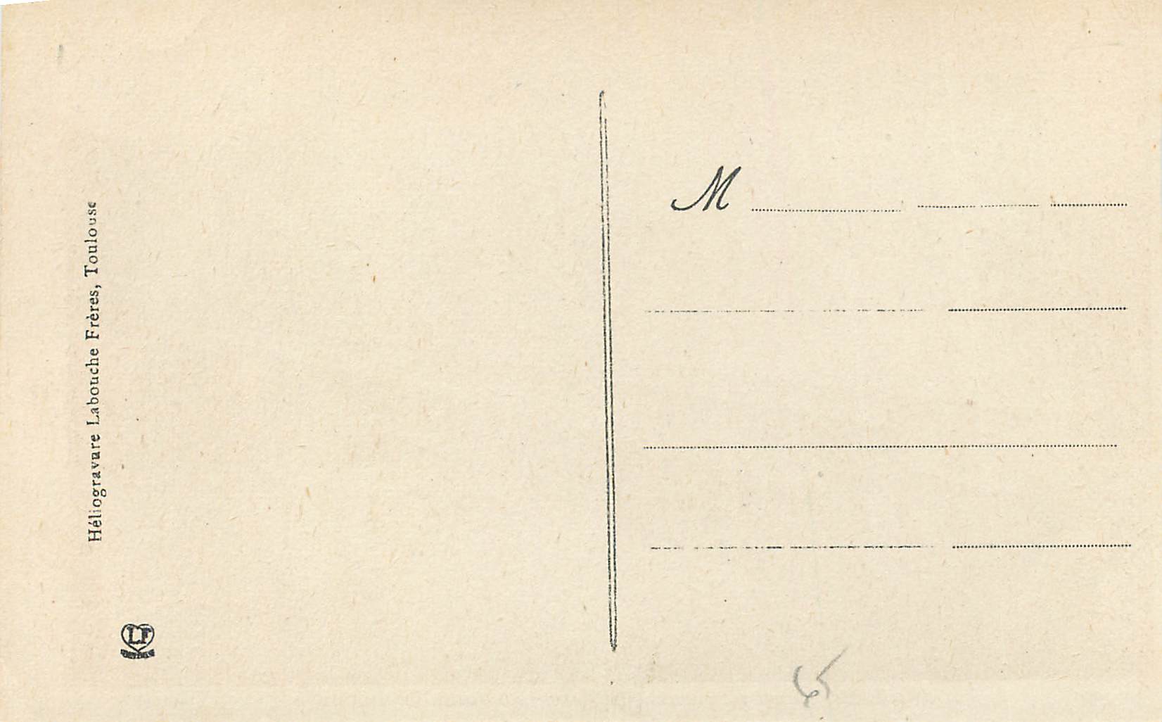 CPA Argeles Pont Tillos Le Gave au Fond le Viscos — Rückseite