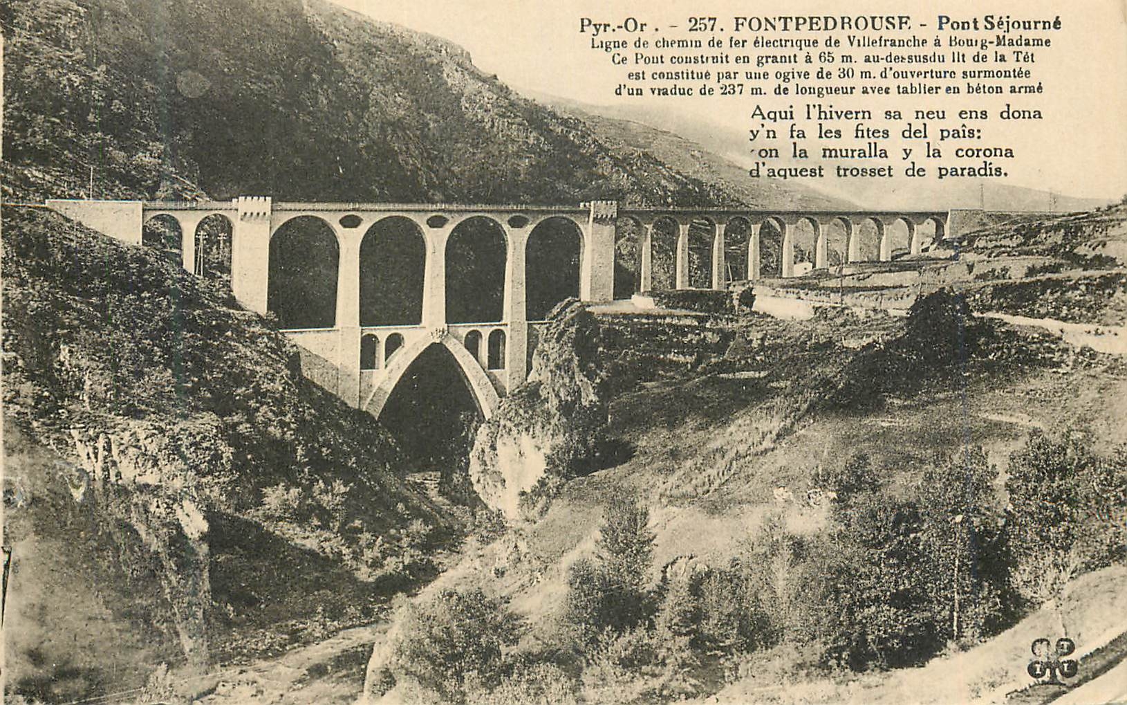 CPA Pyr Or Fontpedrouse Pont Sejourne