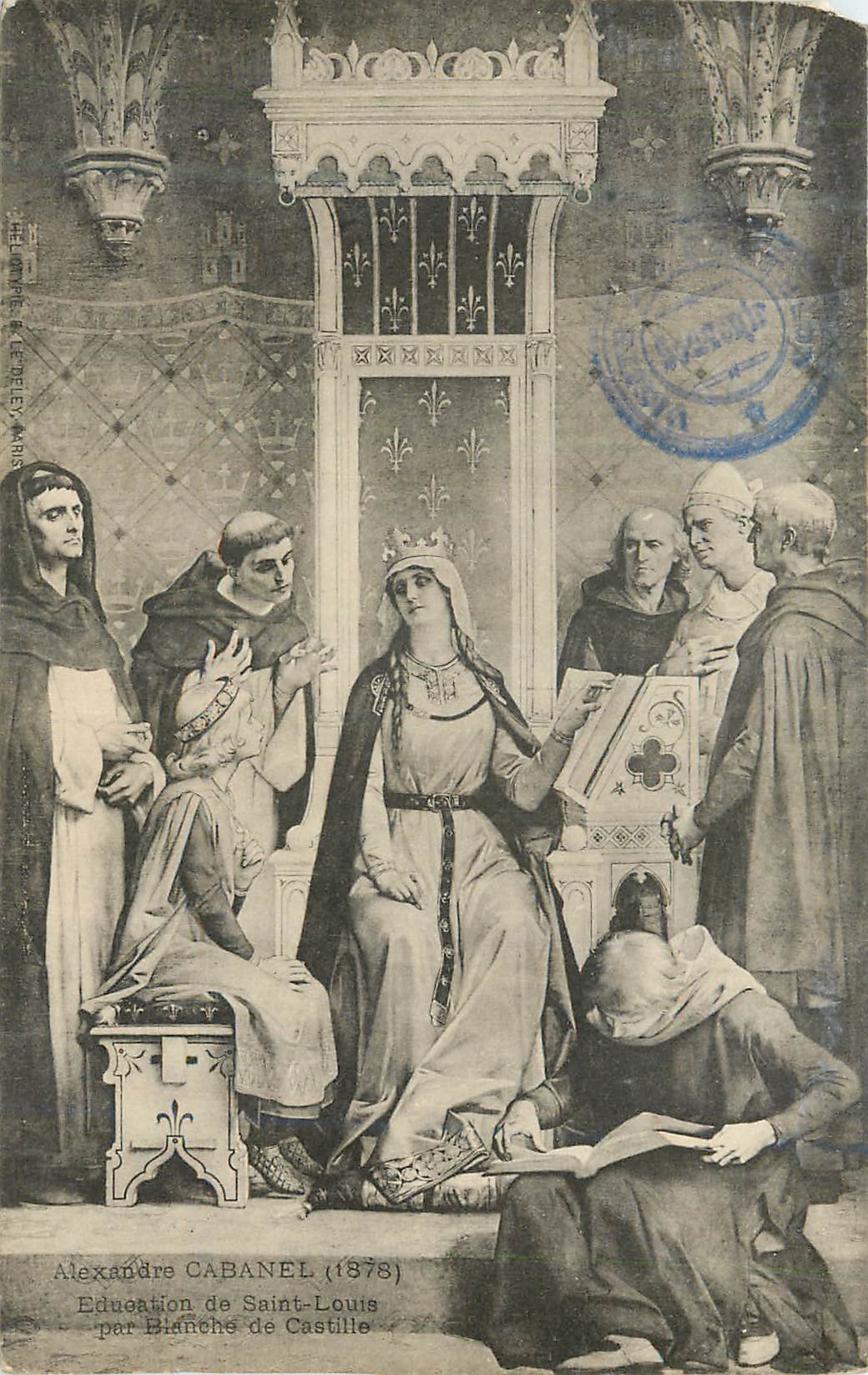CPA Alexandre Cabanel (1878) Education de Saint Louis par Blanche de Castille