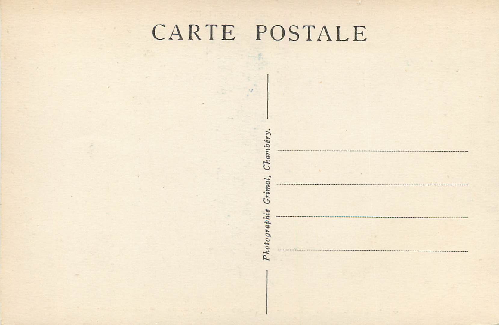 CPA Les Charmettes La Chambre a Coucher de Mme de Warens — Rückseite