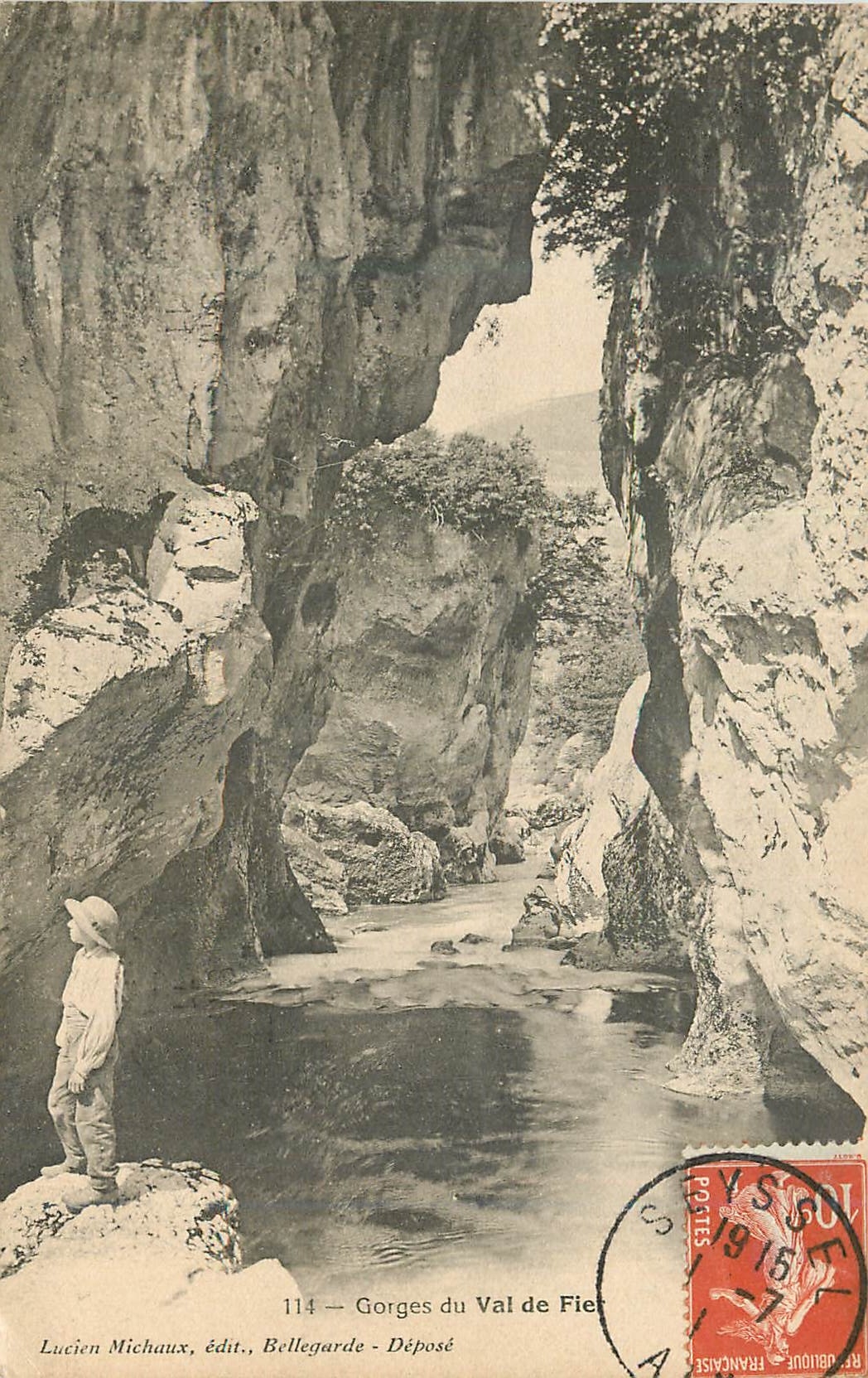 CPA Gorges du Val de Fier Lucien Michaux edit Bellegrade Depose