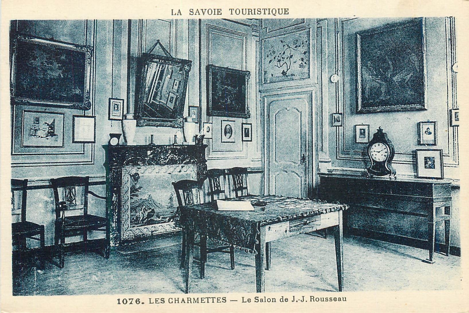 CPA Savoie Touristique Les Charmettes le Salon de J J Rousseau