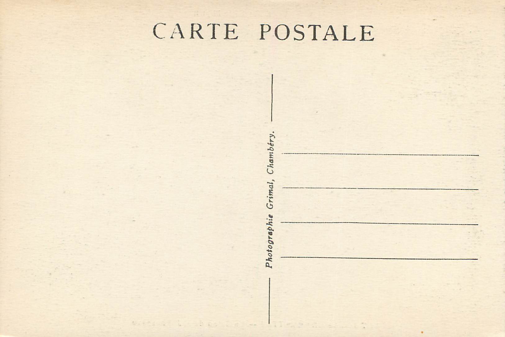 CPA Savoie Touristique Les Charmettes le Salon de J J Rousseau — Rückseite