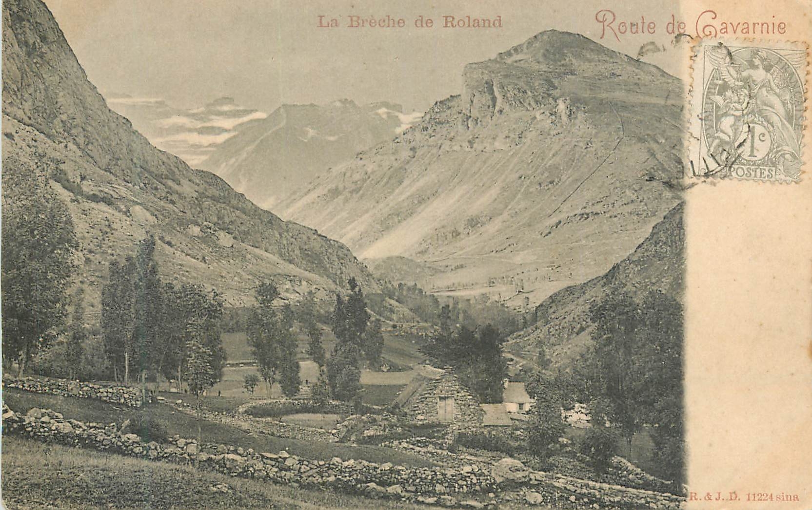 CPA La Breche de Roland Route de Gavarnie