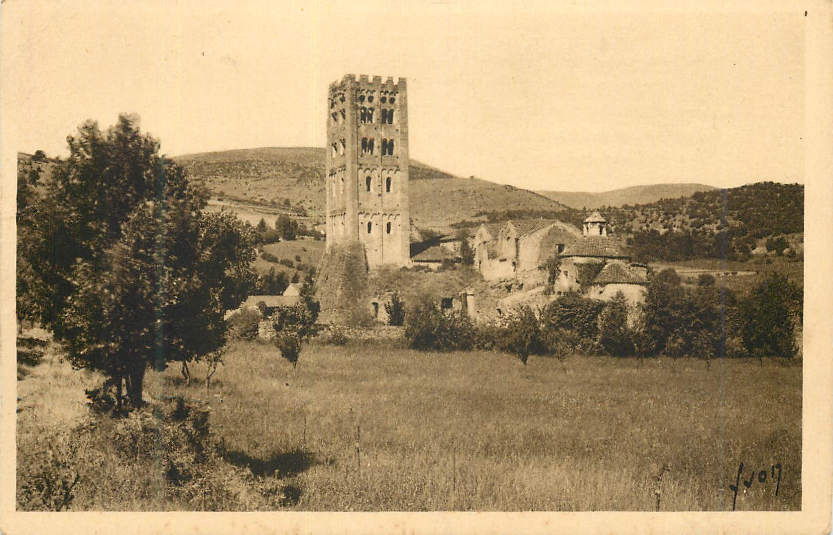 CPA La Douce France Environ de Prades (Pyr Or) Tour Romaine de l'Abbaye de St Michel du Cuxa