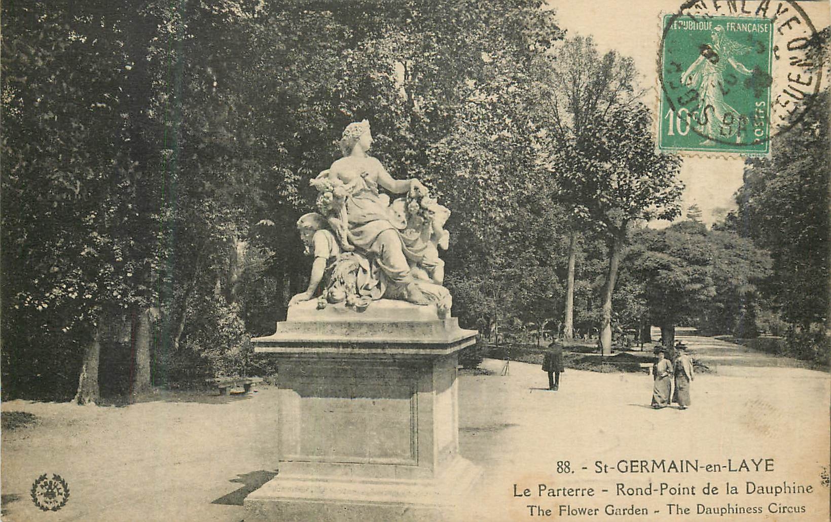 CPA St Germain en Laye Le Parterre Rond Point de la Dauphine