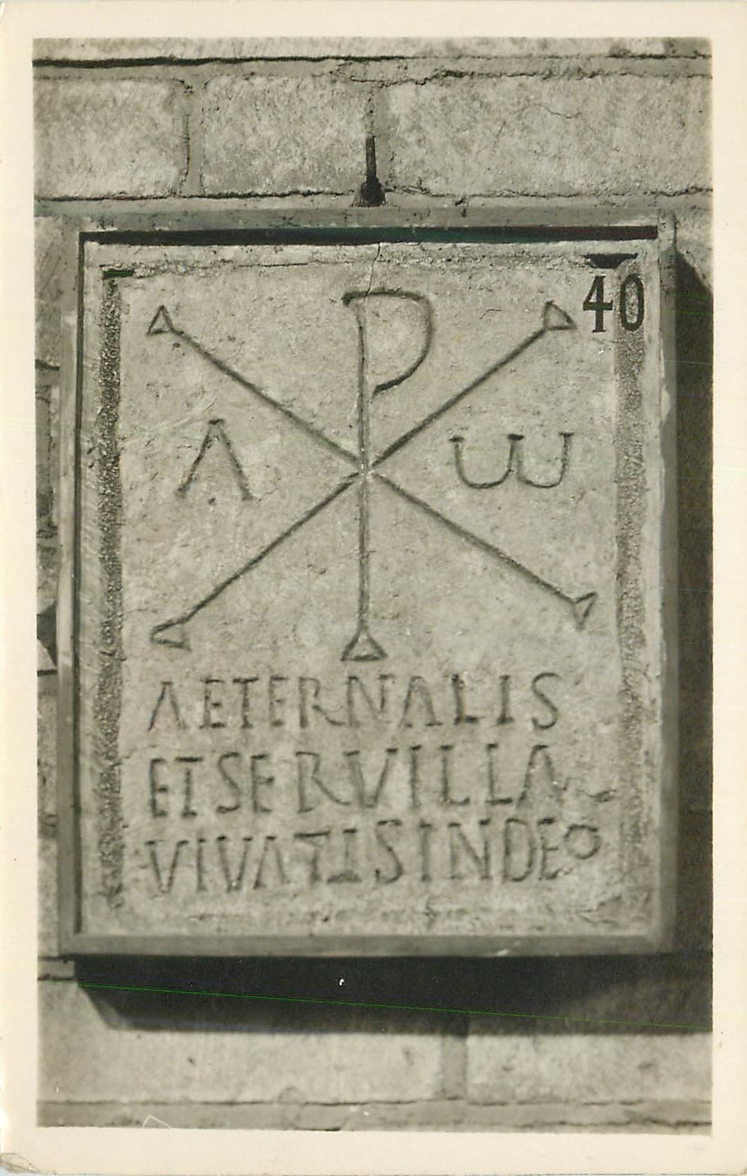 CARTE PHOTO Aeternalis Et Servilla Vivatisideo