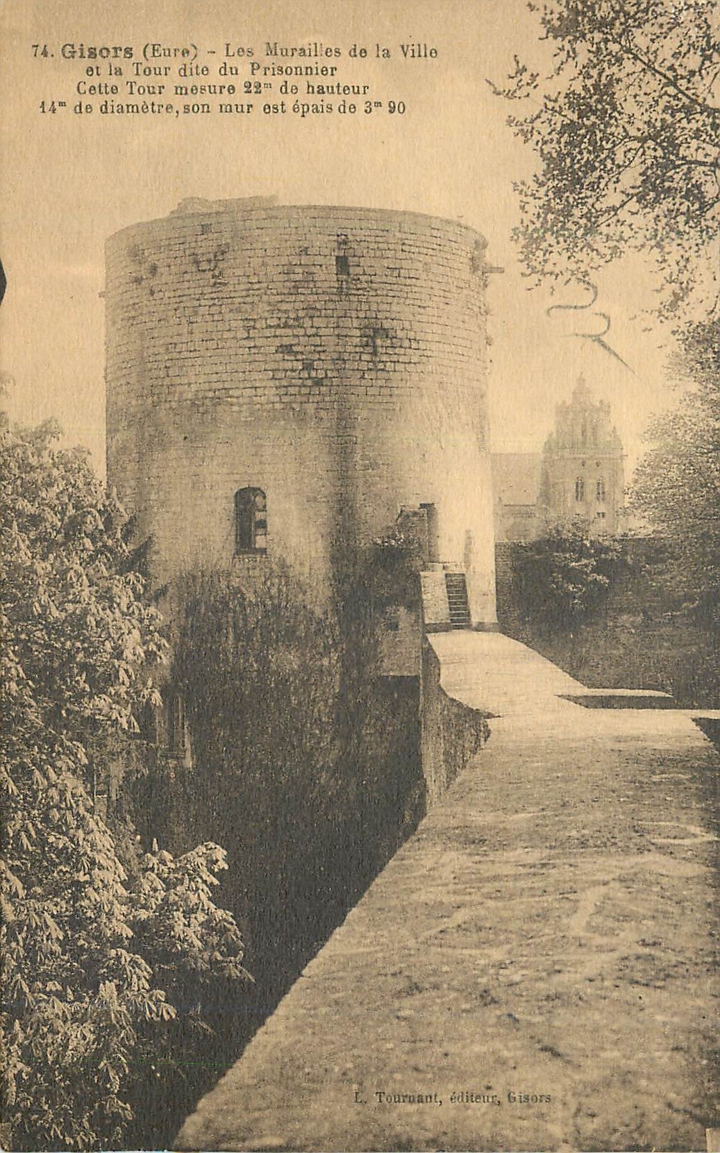 Gisors (Eure) — The Walls of the City and the Tower Known as the Prisoner's Tower — publisher Gisors